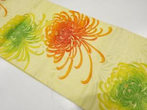 乱菊模様織り出し　名古屋帯